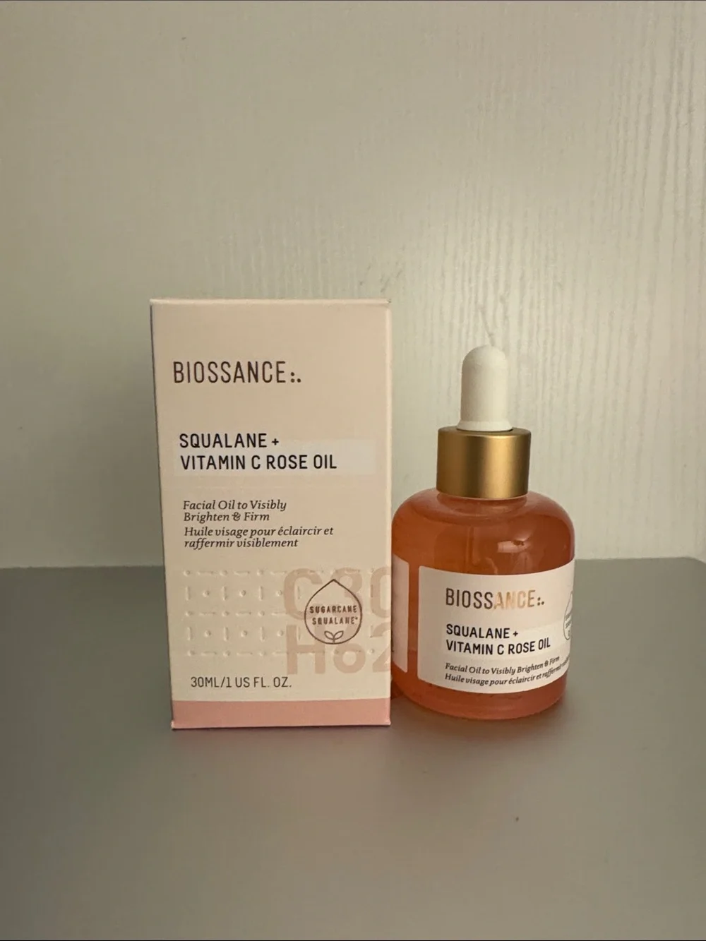 Biossance Rose-Toned Squalane + Vitamin C Face Oil